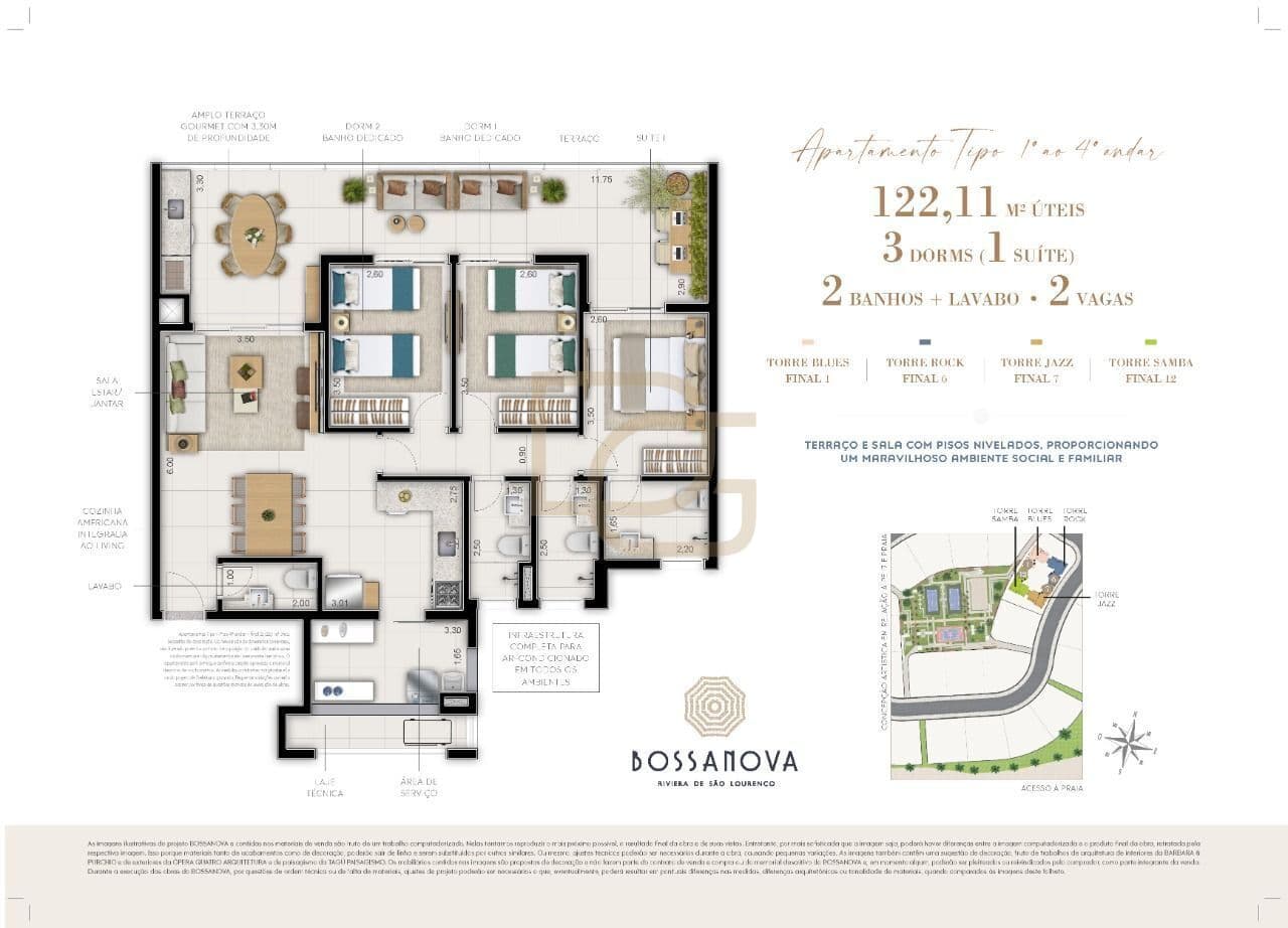 Apartamento Novo com Lazer Completo e a Poucos Passos da Praia