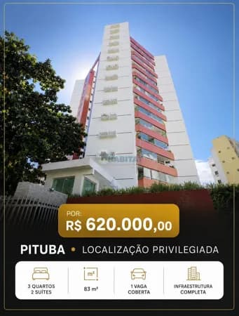APARTAMENTO 3/4 COM SUÍTES EM CONDOMINIO / PITUBA