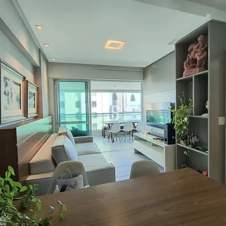 Apartamento 1 quarto à venda na Barra, 42m², porteira fechada e vista definitiva