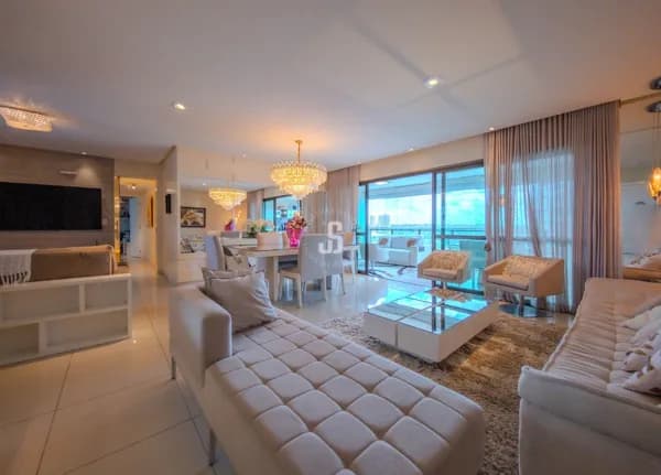 Apartamento 4 suítes à venda em Patamares, porteira fechada, 196m² e 3 vagas soltas