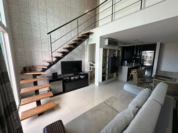 Apartamento duplex à venda em Patamares, 61m², vista mar, mobiliado e 1 vaga
