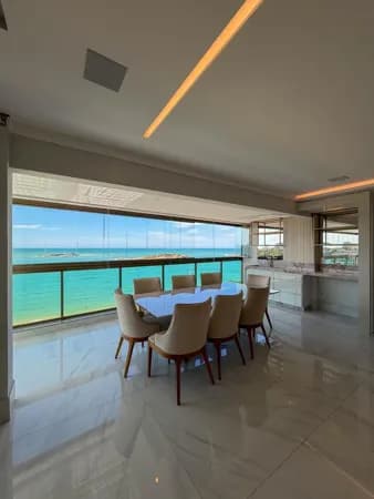 Apartamento frente para o mar, reformado, 4 quartos, 3 suítes, 329m², 4 vagas, varanda gourmet