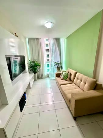 Apartamento 60m², 2 quartos, 1 suíte, 1 vaga de garagem e lazer completo