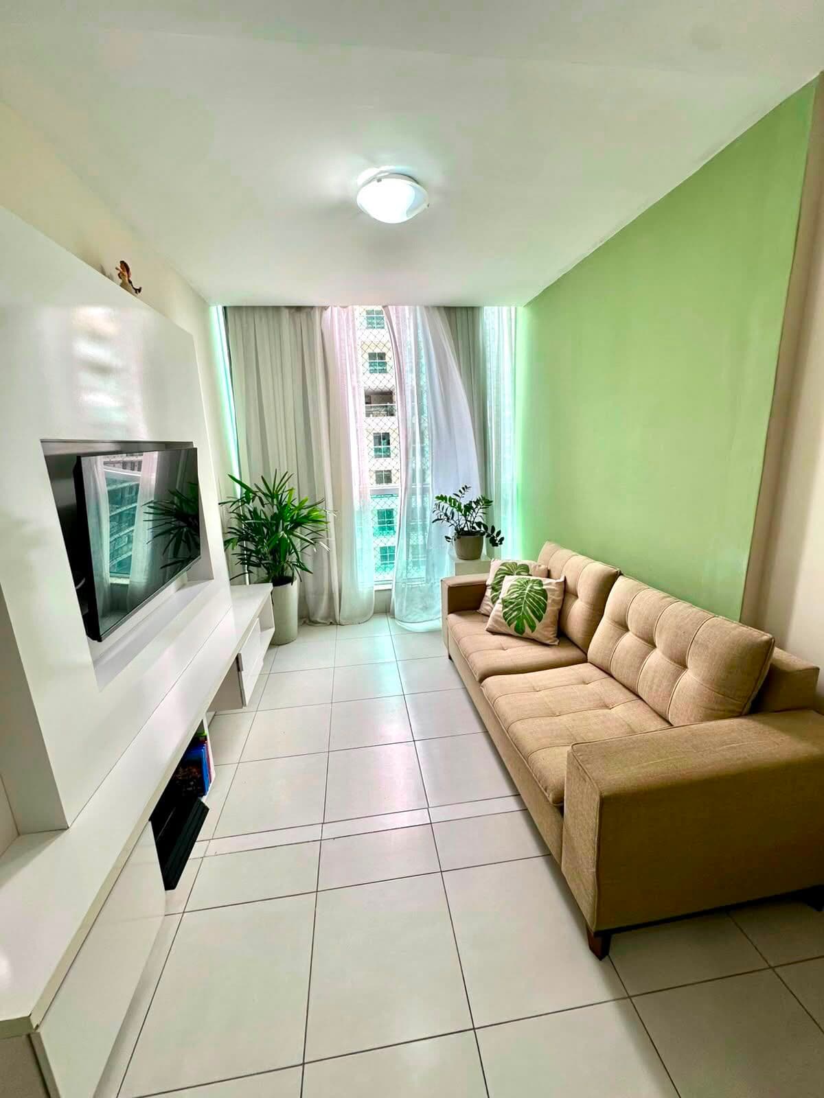 Apartamento 60m², 2 quartos, 1 suíte, 1 vaga de garagem e lazer completo