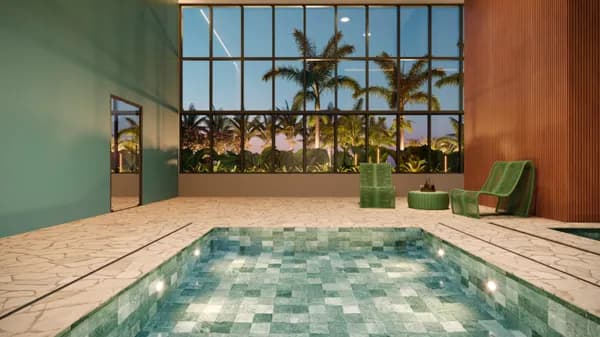 Apartamento Garden na Enseada do Suá, maior lazer clube do Espirito Santo