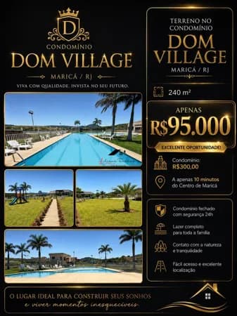 🏡✨ OPORTUNIDADE NO CONDOMÍNIO DOM VILLAGE – MARICÁ/RJ ✨🏡