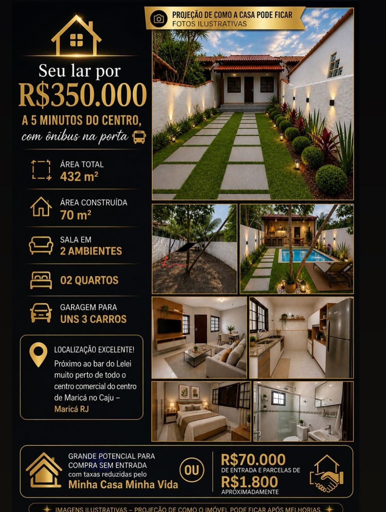 ESSA OPORTUNIDADE REAL EM MARICÁ/RJ ,PODE SER SUA! 📍 A uns 5 minutos de todo centro comercial, ônibus na porta. 💰R$350.000