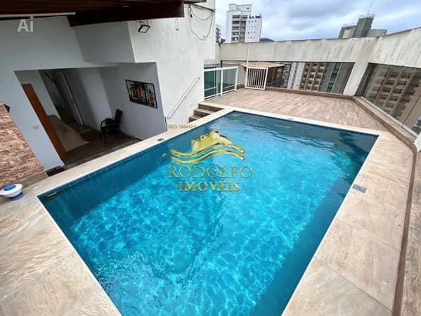 Guarujá-SP Praia das Astúrias Cobertura 3 Dormitórios 232m² 2 Vagas Piscina Vista Mar Ar-condicionado