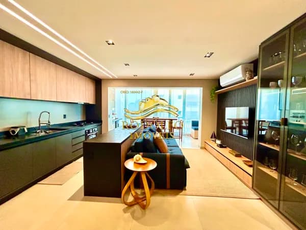 Guarujá-SP Praia das Astúrias 2 Dormitórios 89m² 2 Vagas Varanda Ar-condicionado Lazer de Clube