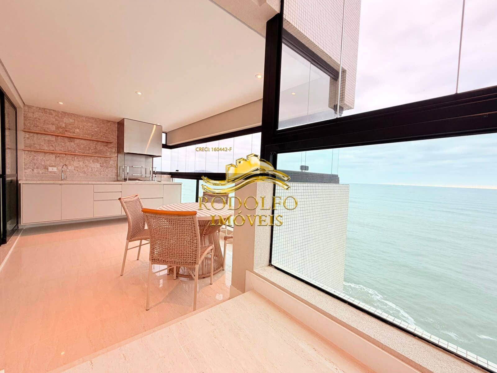 Guarujá-SP Frente ao Mar Praia das Pitangueiras 3 Suítes 184m² 2 Vagas Ar-condicionado Lazer de Clube