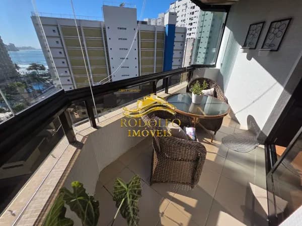 Guarujá-SP Praia das Astúrias 3 Dormitórios 112,49m² 1 Vaga Reformado Sacada Piscina Salão de Jogos e Festas