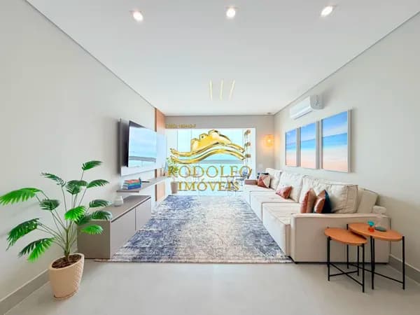 Guarujá-SP Frente ao Mar Praia das Pitangueiras 3 Dormitórios 200m² 1 Vaga Ar-condicionado