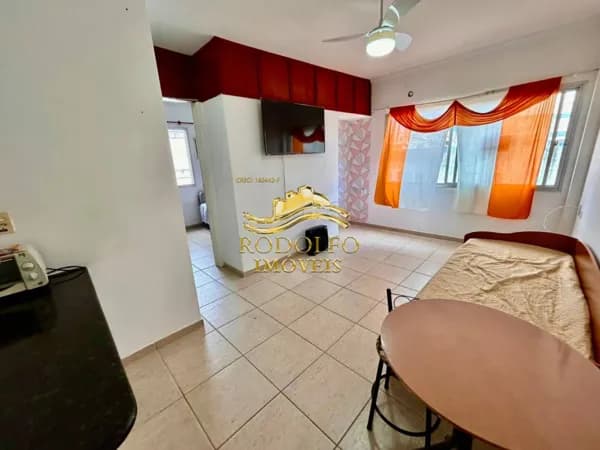 Guarujá-SP Praia da Enseada 1 Dormitório 41m² 1 Vaga Banheira Salão de Jogos Churrasqueira
