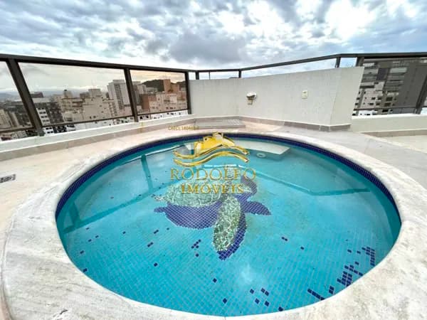 Guarujá-SP Cobertura Duplex Praia das Astúrias 3 Dormitórios 203,99m² 1 Vaga Vista Mar Piscina Quadra de Tênis