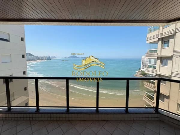 Guarujá-SP Frente ao Mar Praia das Astúrias 3 Dormitórios 140m² 2 Vagas Piscina Sauna