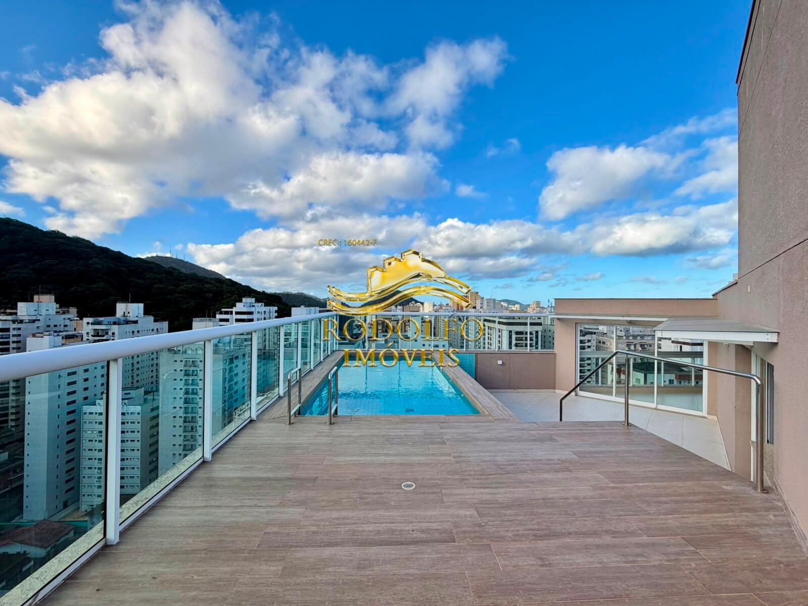 Guarujá-SP Cobertura Duplex na Praia das Pitangueiras 3 Suítes 2 Vagas Piscina Privativa Lazer de Clube