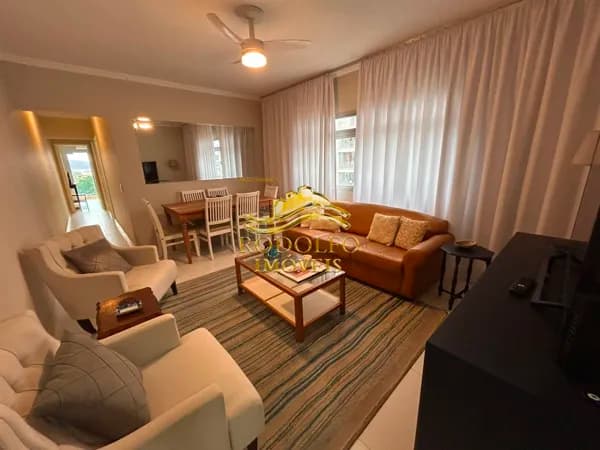 Guarujá-SP Praia das Astúrias 2 Dormitórios 85m² 1 Vaga Ar-condicionado Salão de Festas e Jogos