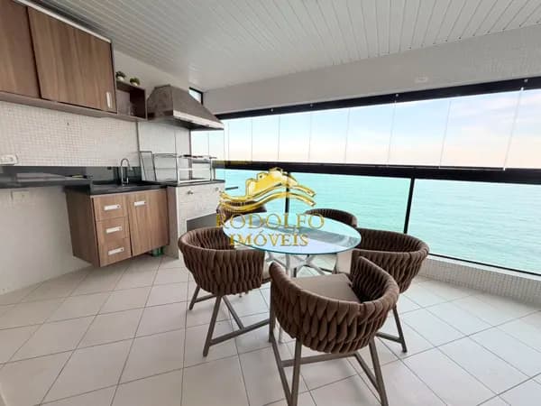 Guarujá-SP Frente ao Mar Praia das Pitangueiras 3 Suítes 184m² 2 Vagas Ar-condicionado Lazer Completo
