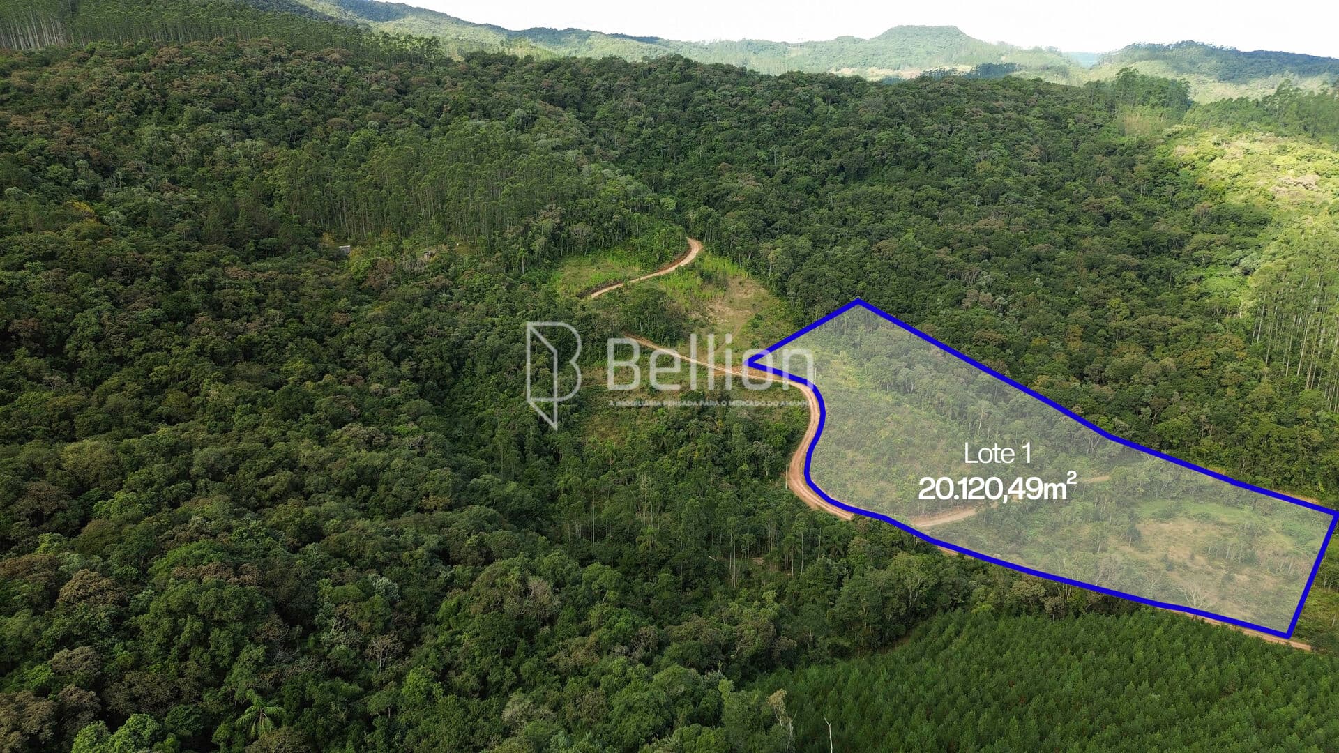 Terreno com 20.120,49m² em Ribeirão Coração, Benedito Novo