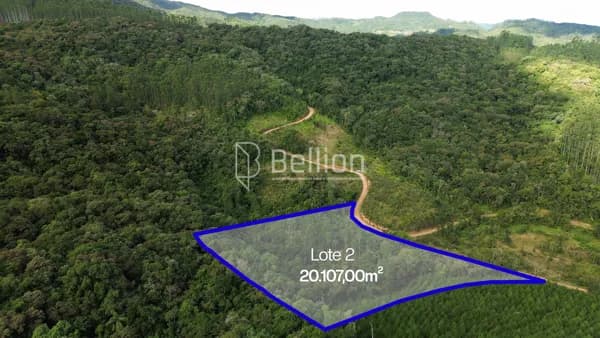 Terreno com Cachoeira e 20.107m² em Ribeirão Coração, Benedito Novo