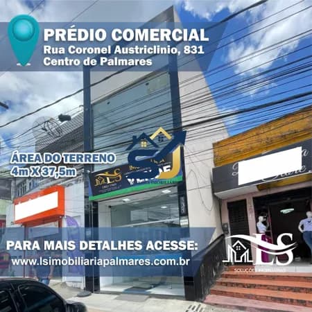 Salão Comercial Duplex em Centro, Palmares/PE