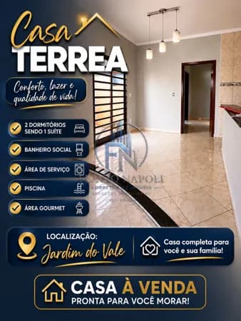 CASA TÉRREA À VENDA | JARDIM DO VALE