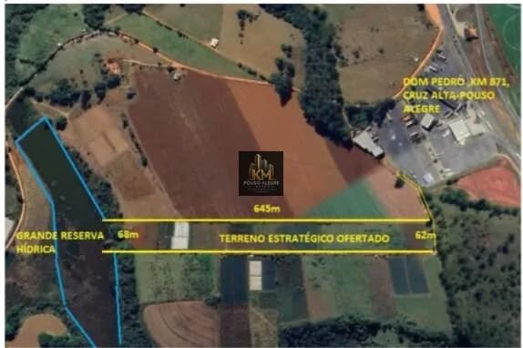 Área Residencial/Comercial Cruz Alta 40.000mts² a R$130,00 o mts²