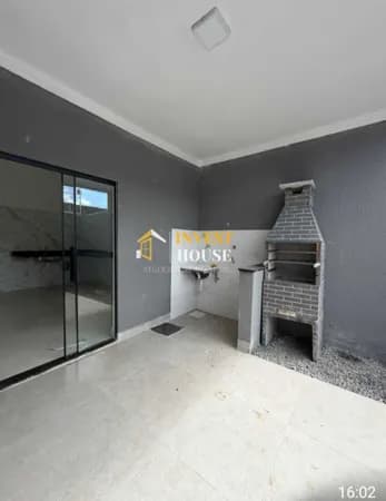 🏠Casa com 3/4 no porcelanato e cerca elétrica