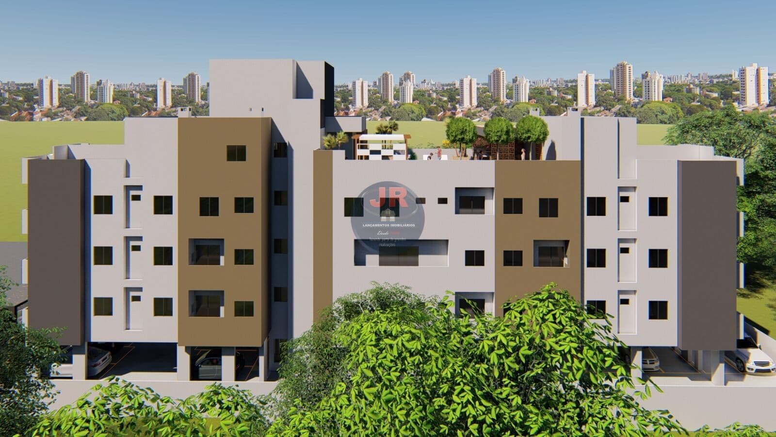 Residencial Madrid Boqueirão, prédio com elevador, entrada parcelada.