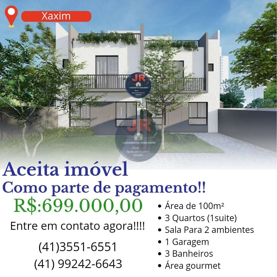 Sobrado em Condomínio à venda no bairro xaxim em Curitiba