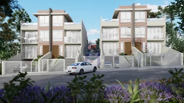 Sobrados quadruplex frente para rua a venda no tingui