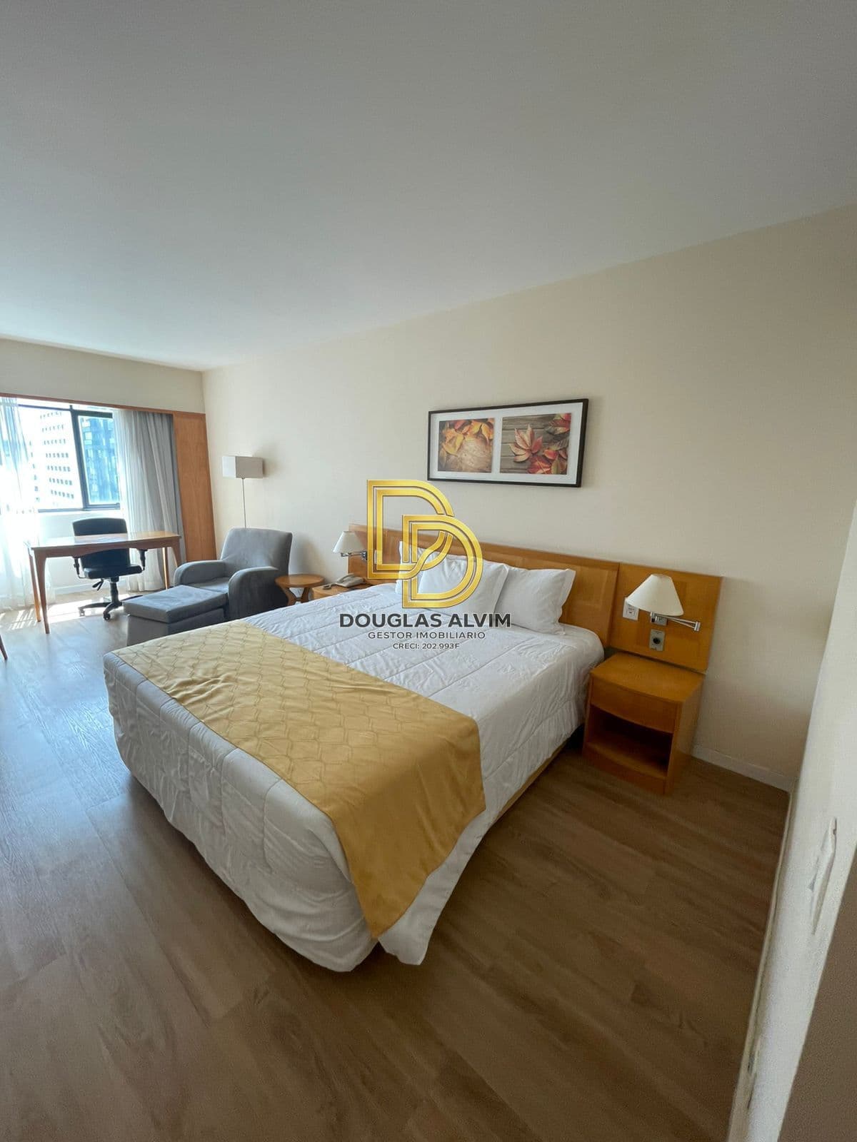 Flat MOBILIADO para Locação - 35m² - 1 vaga - Sol Alphaville Hotel & Residence