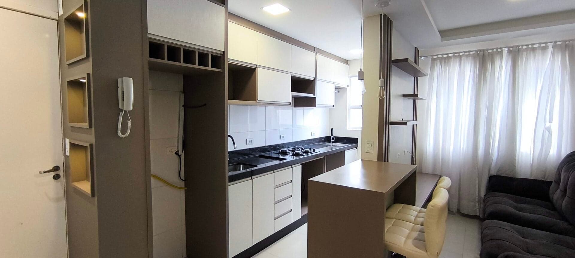 Apartamento ao lado do Hospital do Rocio, Mobiliado, 02 Quartos, Ouro Verde, Campo Largo PR