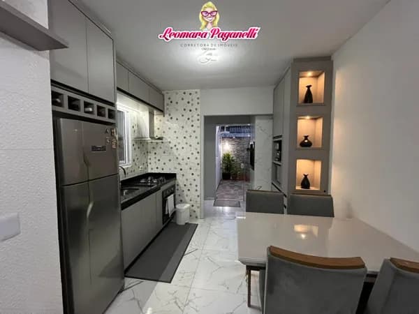 Linda Casa em Condomínio - Semi mobiliada - Moradas da Palhoça - Bela Vista - Palhoça