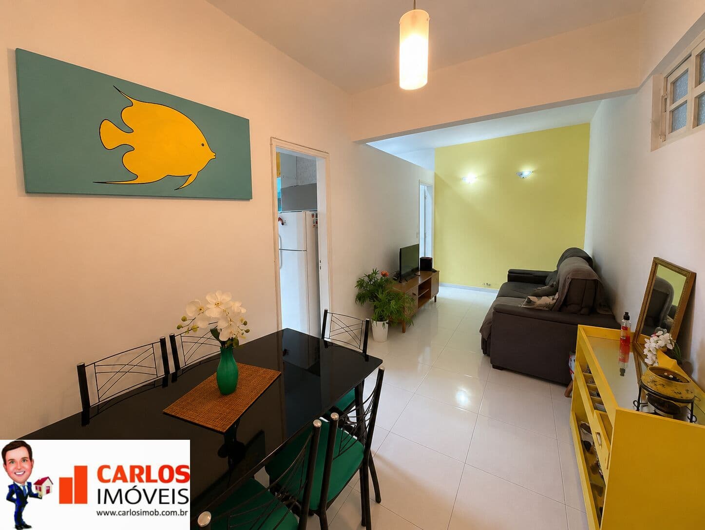 🏡 Apartamento à venda em Santos – 1 dormitório | Porteira Fechada | Andar Alto | Vista Livre