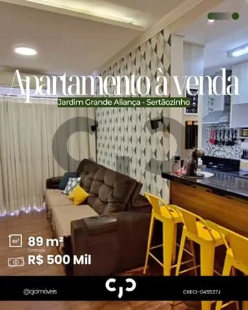 Apartamento no Jardim Grande Aliança - Sertãozinho - SP