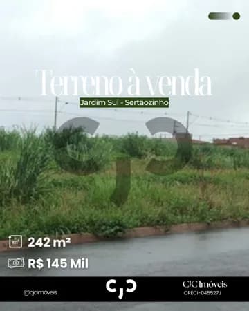 Terreno no Jardim Sul - Sertãozinho - SP