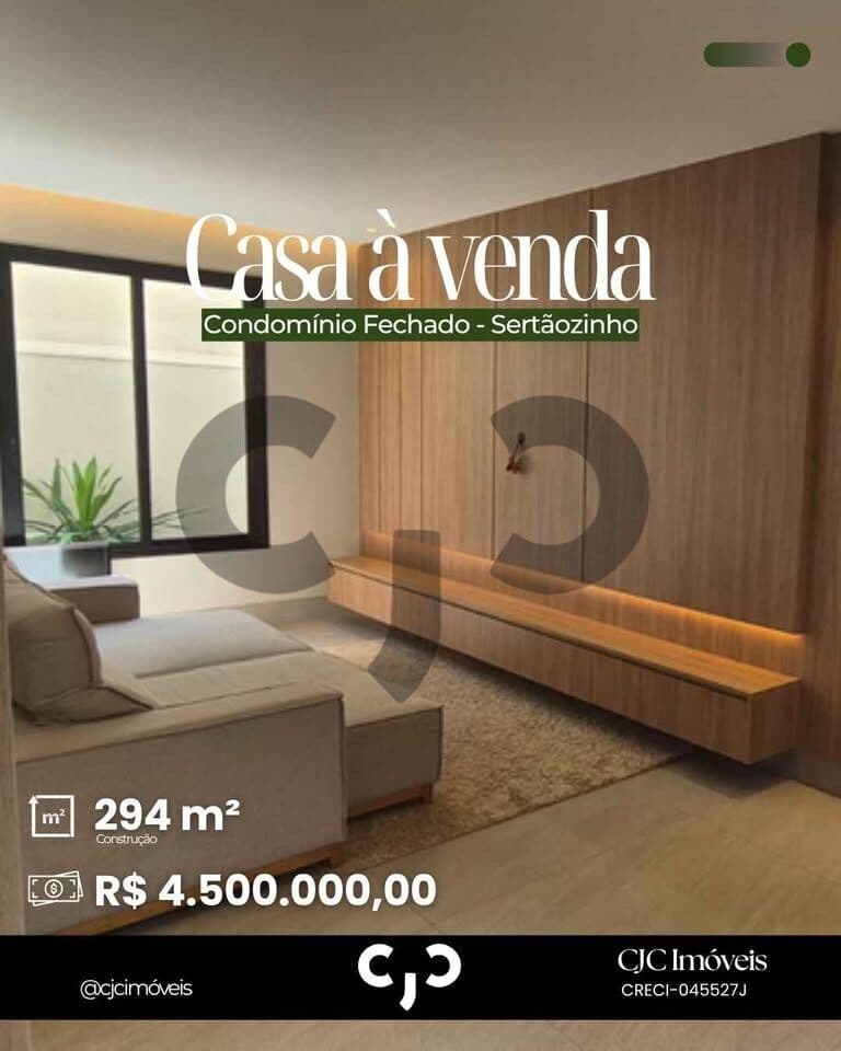 Casa em Condomínio Fechado - Sertãozinho - SP