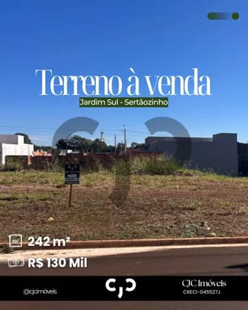 Terreno no Jardim Sul - Sertãozinho - SP