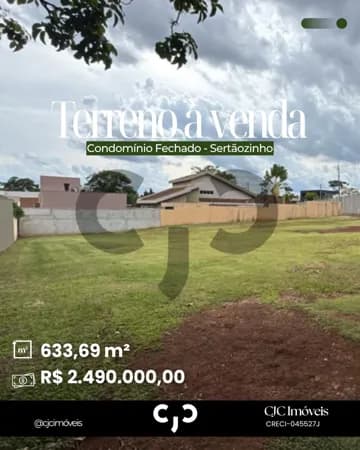 Terreno em Condomínio Fechado - Sertãozinho - SP