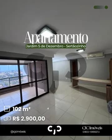 Apartamento no Jardim 5 de Dezembro - Sertãozinho - SP