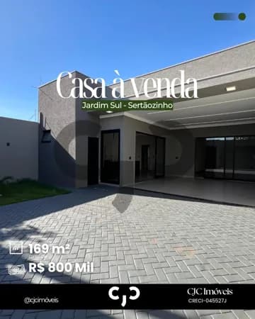 Casa no Jardim Sul -Sertãozinho - SP