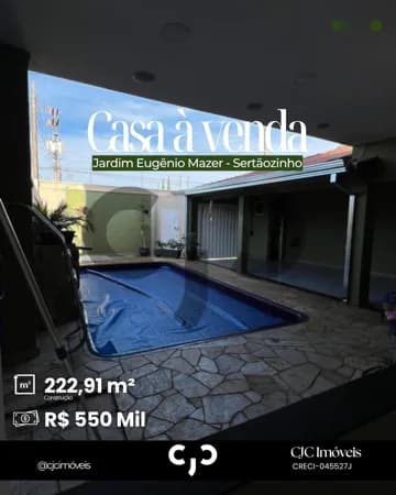 Casa no Jardim Eugênio Mazer - Sertãozinho - SP
