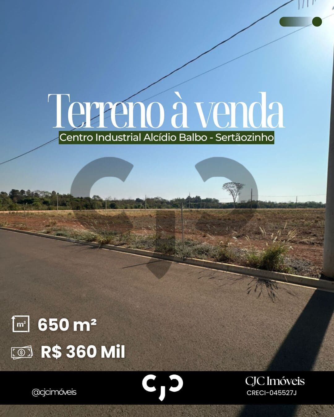 Terreno no Centro Industrial Alcídio Balbo - Sertãozinho