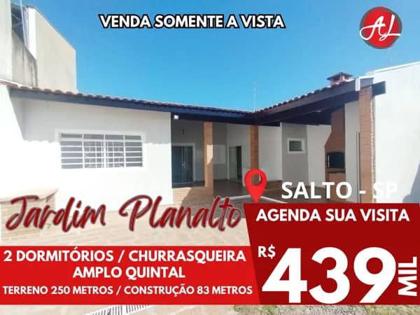 Casa A Venda Em Terreno De 250 Metros - Salto - SP!