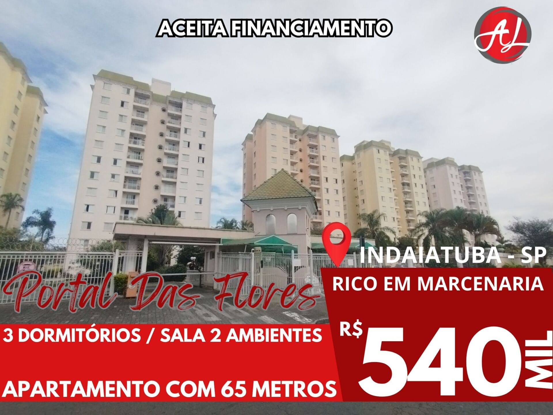 Apartamento Com 3 Dormitórios A Venda - Indaiatuba - SP!