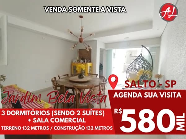 Sobrado A Venda Em Salto - 3 Dormitórios (2 Suítes) - Salto - SP!