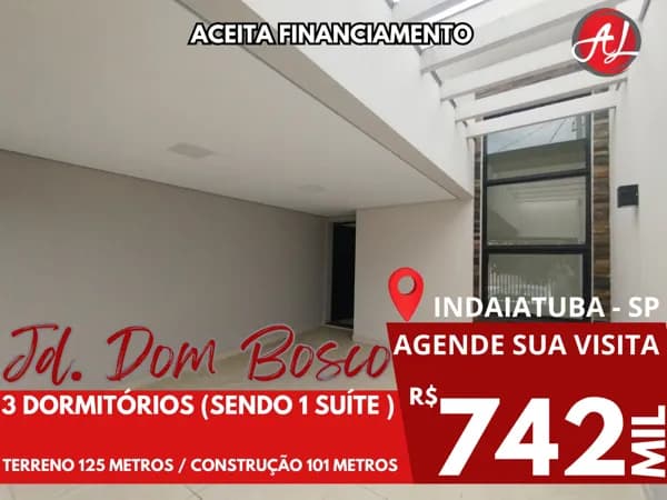 Casa Térrea Com Excelente Localização 3 Dormitórios - Indaiatuba - SP!