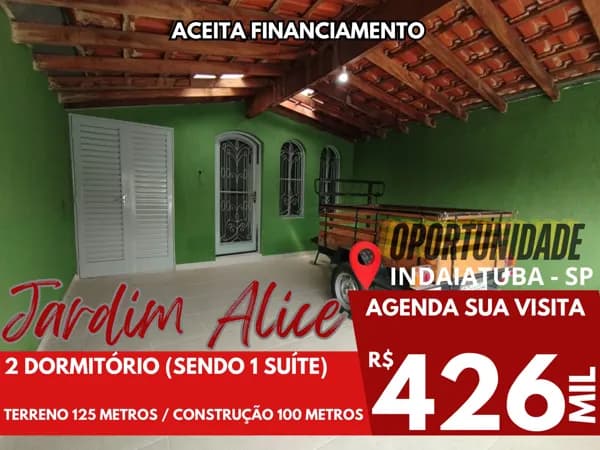 Casa A Venda Jardim Alice - Indaiatuba - SP!