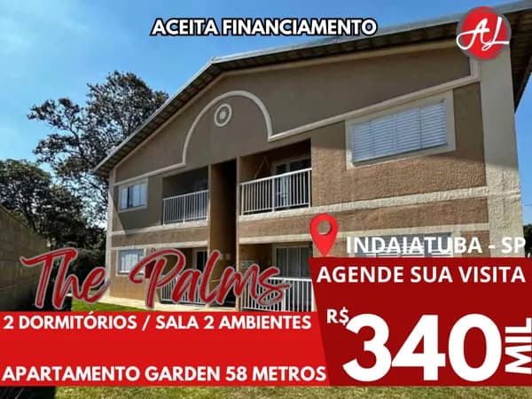 Apartamento Tipo Garden A Venda - 2 Dormitórios - Indaiatuba - SP!